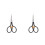 2Pièces Ciseaux Acier Inoxydable Noir Mini Pour 7