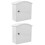 2Stk Milchbox Wandmontage Mit Robustem Kunststoff Weiß 7