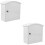 2Stk Milchbox Wandmontage Mit Robustem Kunststoff Weiß 8
