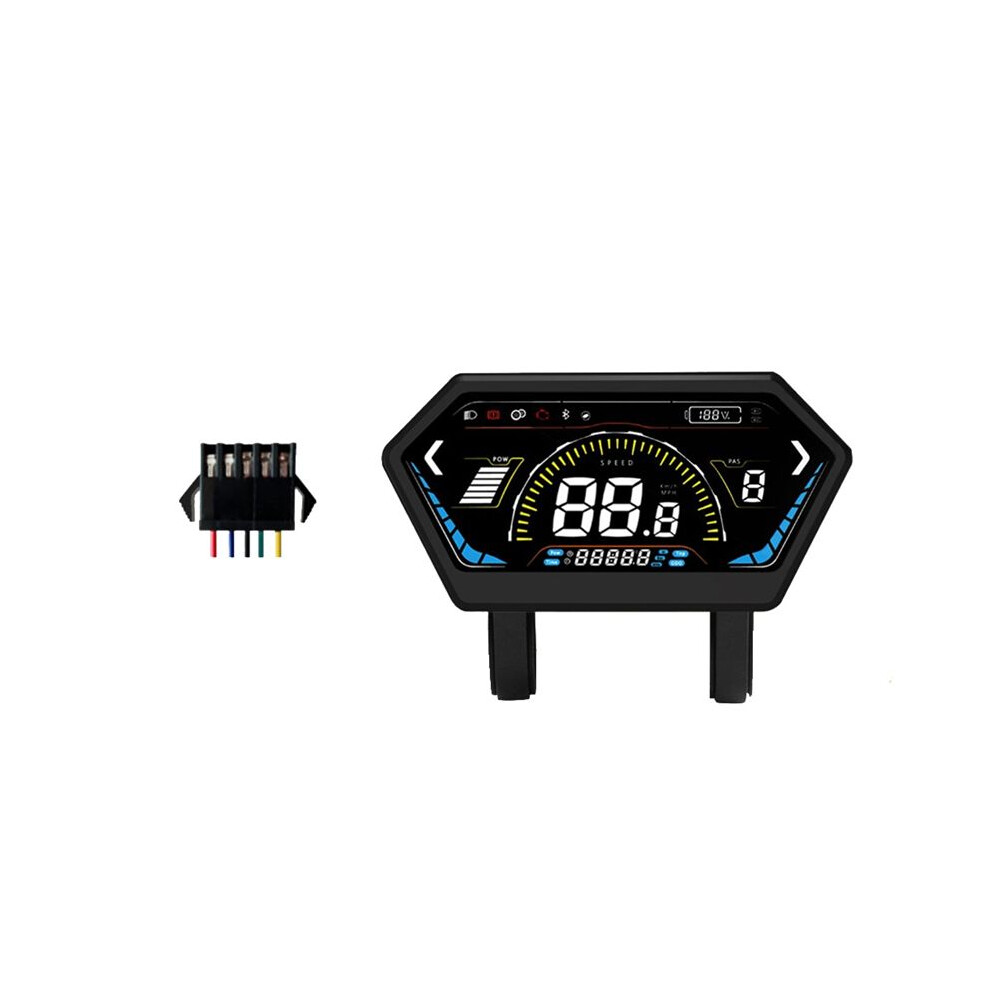 Uks6 Electric Scooter Lcd Meter 24V-72V Color Screen E-Bike Display Electric Bicycle Dashboard Sm 5Pin 4712629707463