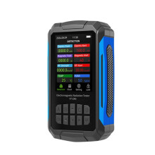 VT-ER3 5-in-1 Electromagnetic Radiation Detector-RF&Electric Field Testing with Temperature & Humidity Measurement Black