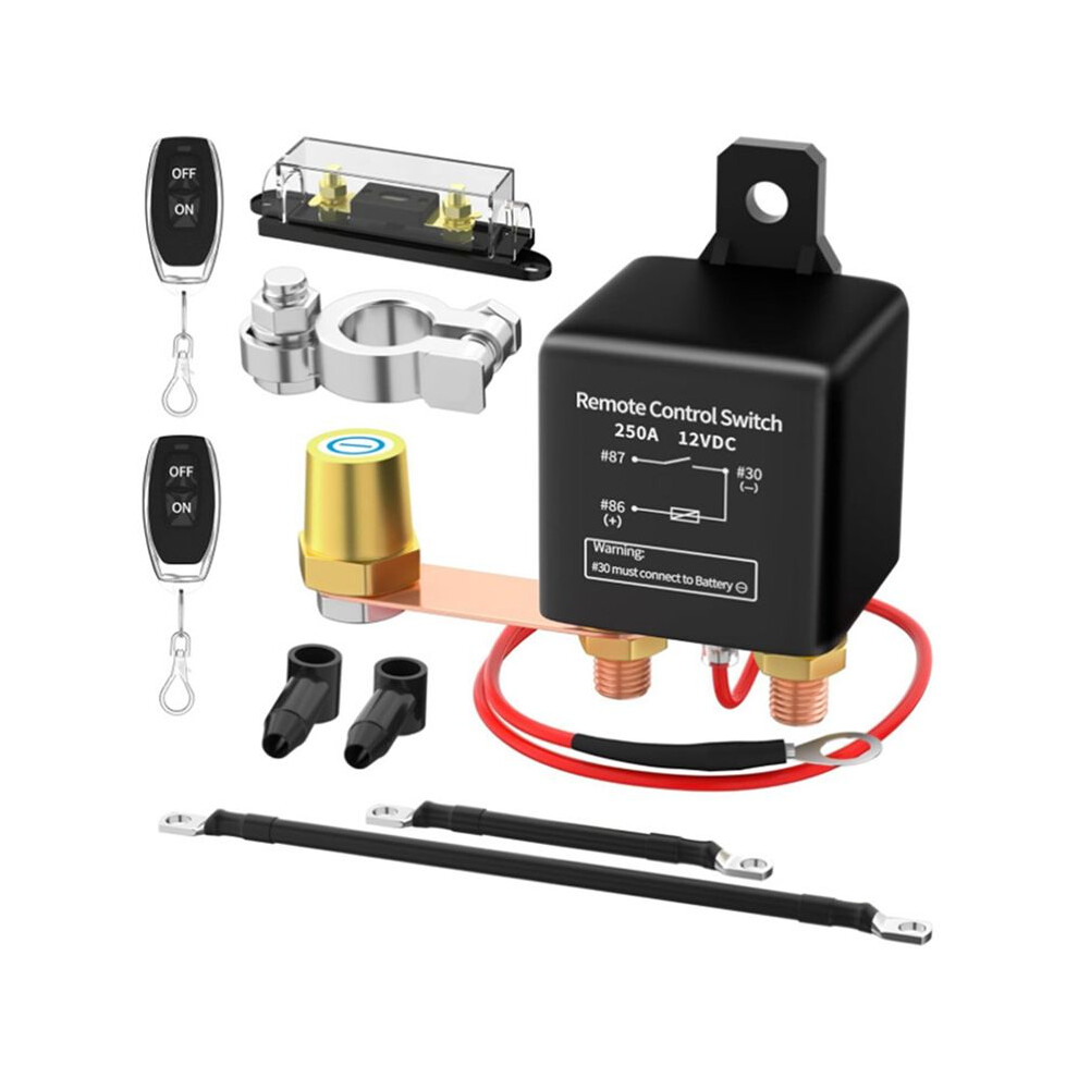 Remote Battery Disconnect 12V 250A Wireless Remote Control Battery Disconnect Dual Remote Control 4711494778752