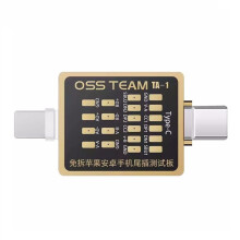 OSS TEAM Placa de Teste de Plugue Traseiro de Telefone Móvel Sem Remoção para Interface para Type-C Ferramenta de Detecção de Carregamento