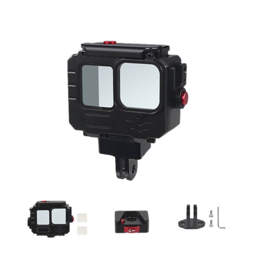 80M Waterproof Case for GoPro12/11/10 Action Camera Deep Diving Action Camera Protective Frame Case for  B 1