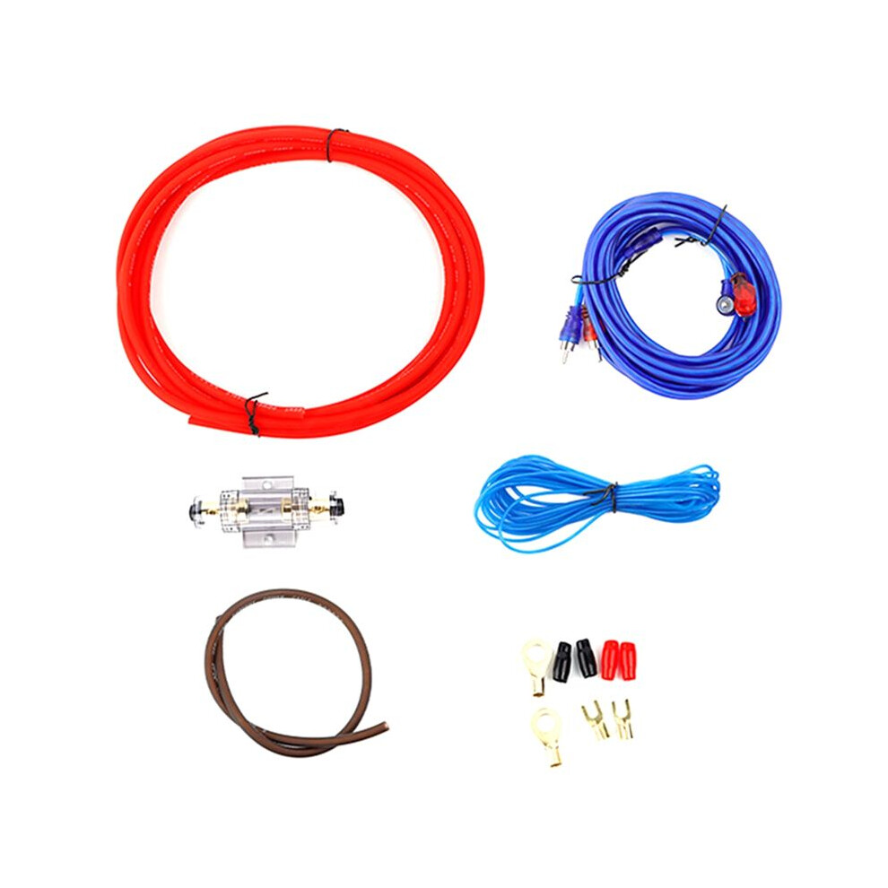 8Ga Power Cable Subwoofer Speaker Car Audio Wire Wiring Amplifier Rca Power Cable Fuse Kit 4712872048115