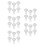 30Sets Witte Afvoerslangsluiter ABS Voor Wasmachine En Riool Afvoer 9