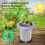 Tuya  Zigbee Soil Sensor, Solar Soil Sensor Planting Temperature and Humidity Meter IP66 Wireless Soil Tester 10