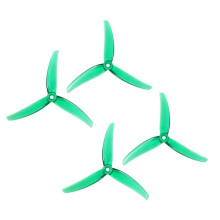2Pairs 5inch Propeller 4.9x3.3x3 3 Blade CCW+CW Propeller for RC FPV Drone DIY Parts,Green