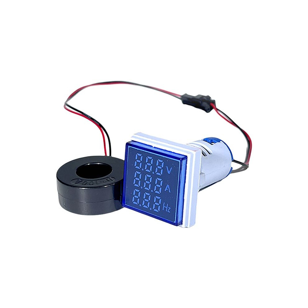 Led Digital Voltmeter Ammeter Hertz Meter Ac6-500V Signal Lights Voltage Current Frequency Meter Indicator Tester 4711684806968