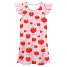 Child Girls Summer Dresses Casual Animal Print Sleeveless Play Dress For Toddler Kids Comfortable Loose Fit Sleeping Gown Daily Wear 3-4 Years