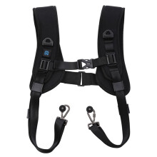 PULUZ DSLR Camera Dual Shoulder Strap Harness with Quick Release, Soft Padded Decompression Foam Adjustable Belt