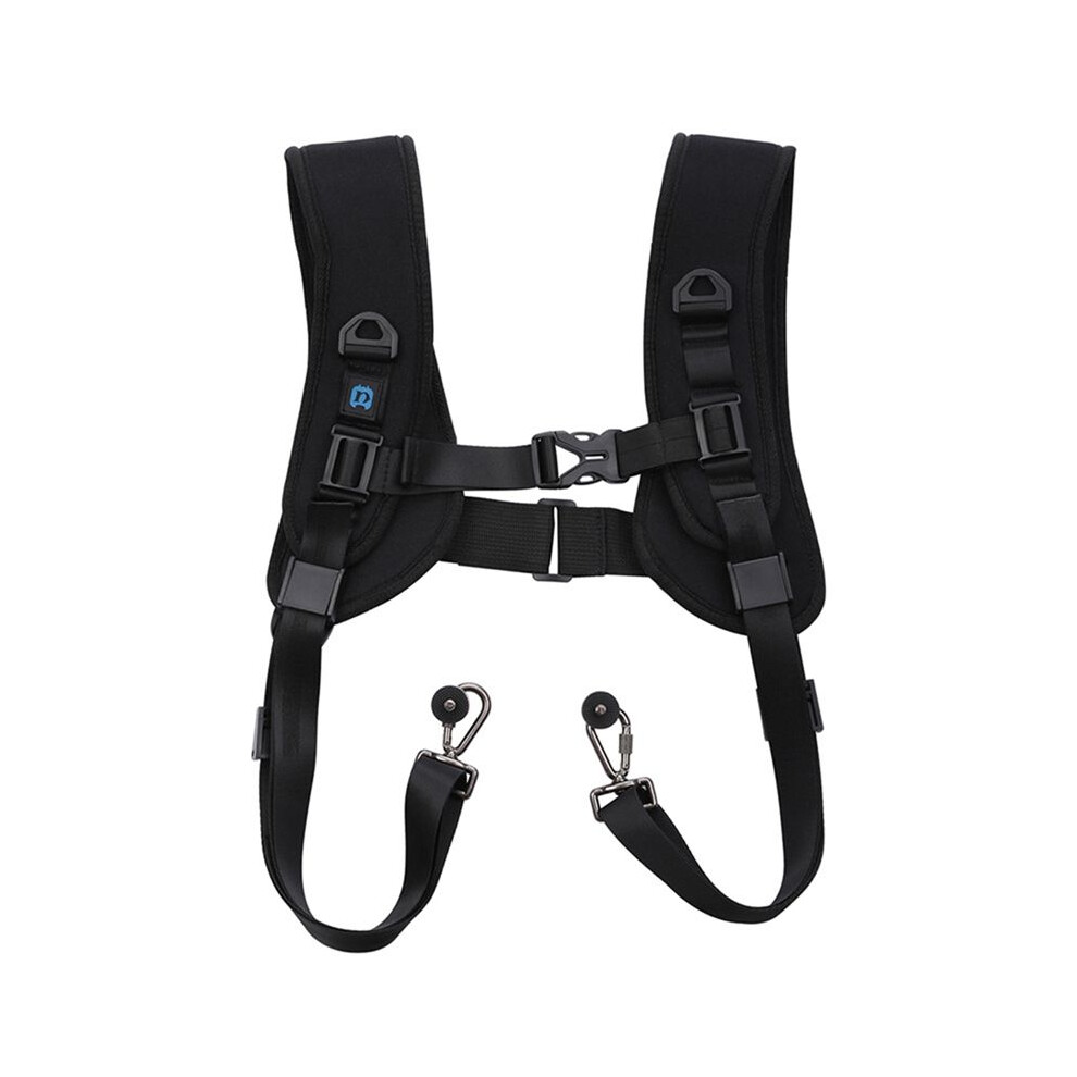 Puluz Dslr Camera Dual Shoulder Strap Harness With Quick Release, Soft Padded Decompression Foam Adjustable Belt 6034120149893