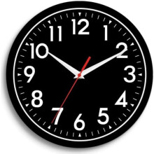 Wall Clock Small Analog 8 Inch Silent Non Ticking Battery Operated Modern Simple Decorative for Kitchen Office Bedroom Bathroom Living Room