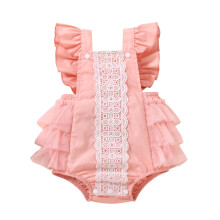 Baby Onesie Bodysuits Sleeveless Bodysuit Ruffled Romper Girls Baby Lace Clothes Girls Romper&Jumpsuit Summer Clothes For 9-12 Months