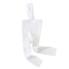 Girls Boys Pants Solid Color Leggings Suspenders Pants Trendy School Trousers,White,0-1 Years