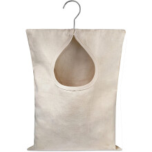 Handy Laundry Clothespin Bag – Holds 100 Medium Pins, Durable Polyester, Hanging Hook & Easy Clothesline Slide