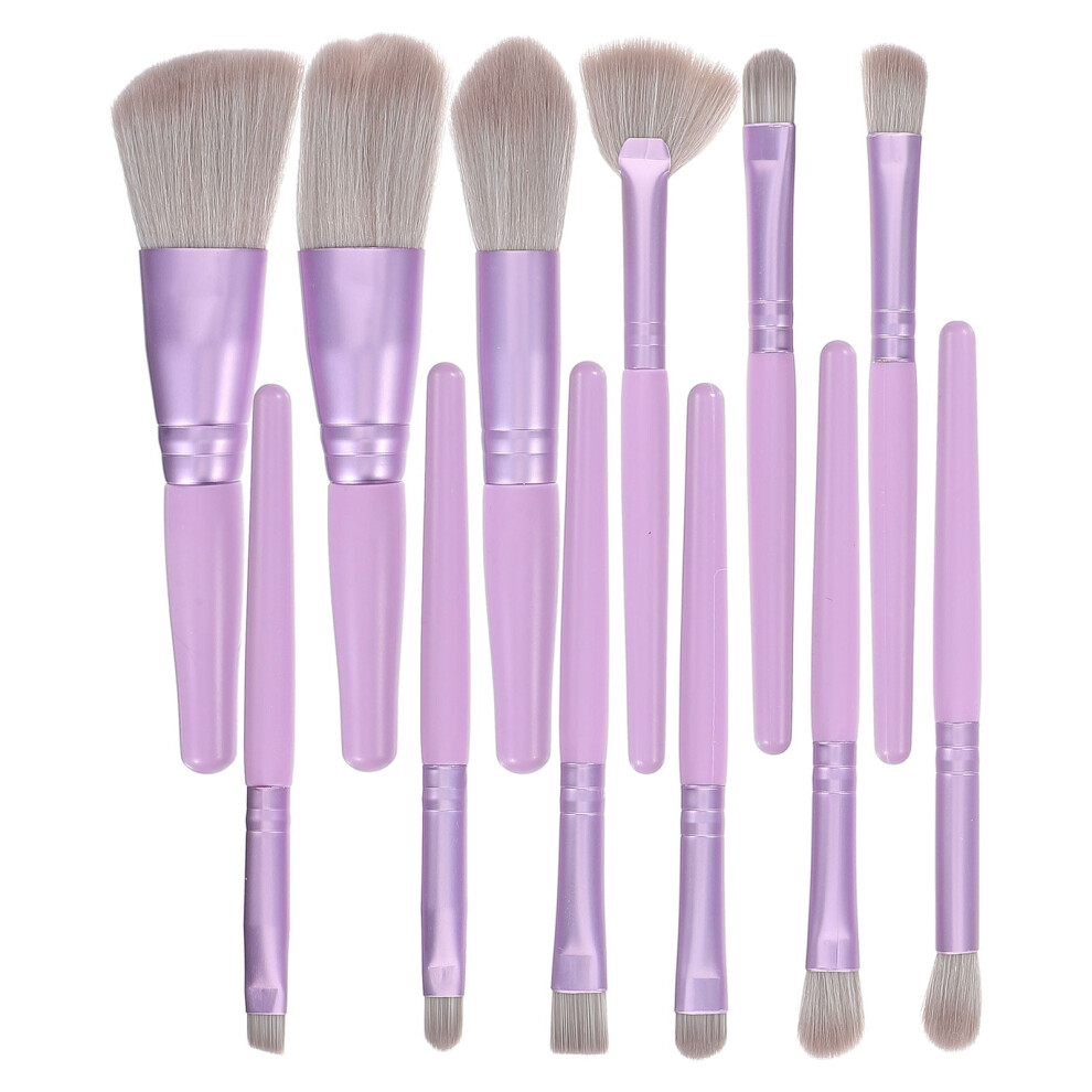 12 Brushes Compact Travel Makeup Brush Set For Women Beauty Tools