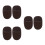 6Pièces Noir Nettoyage PU Chaussures Bottes Doux 6