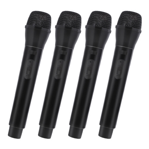 12Pièces Microphones Jeu Enfant ABS Microphone Miniature Noir 2