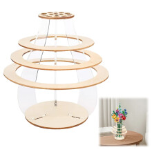 Vase puzzle beige pour roses, tournesols, tulipes et autres fleurs – Décoration intérieure – Cadeau idéal pour les amoureux des fleurs