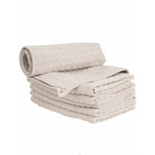 Lot de 6 chiffons de nettoyage Barista Micro Cloth, en microfibre gaufrée, pour machines à café et cuisine, kaki (30 x 30 cm).
