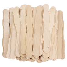 Wooden Fan Handles for DIY Chinese-Style Hand Fans (60 pcs)