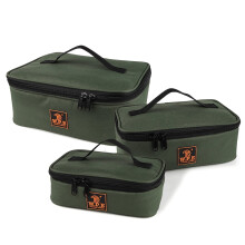 W.P.E Fishing Tackle Bag Water-resistant Fishing Lure Reel Storage Bag Fishing Gear Accessories Carry Bag Case