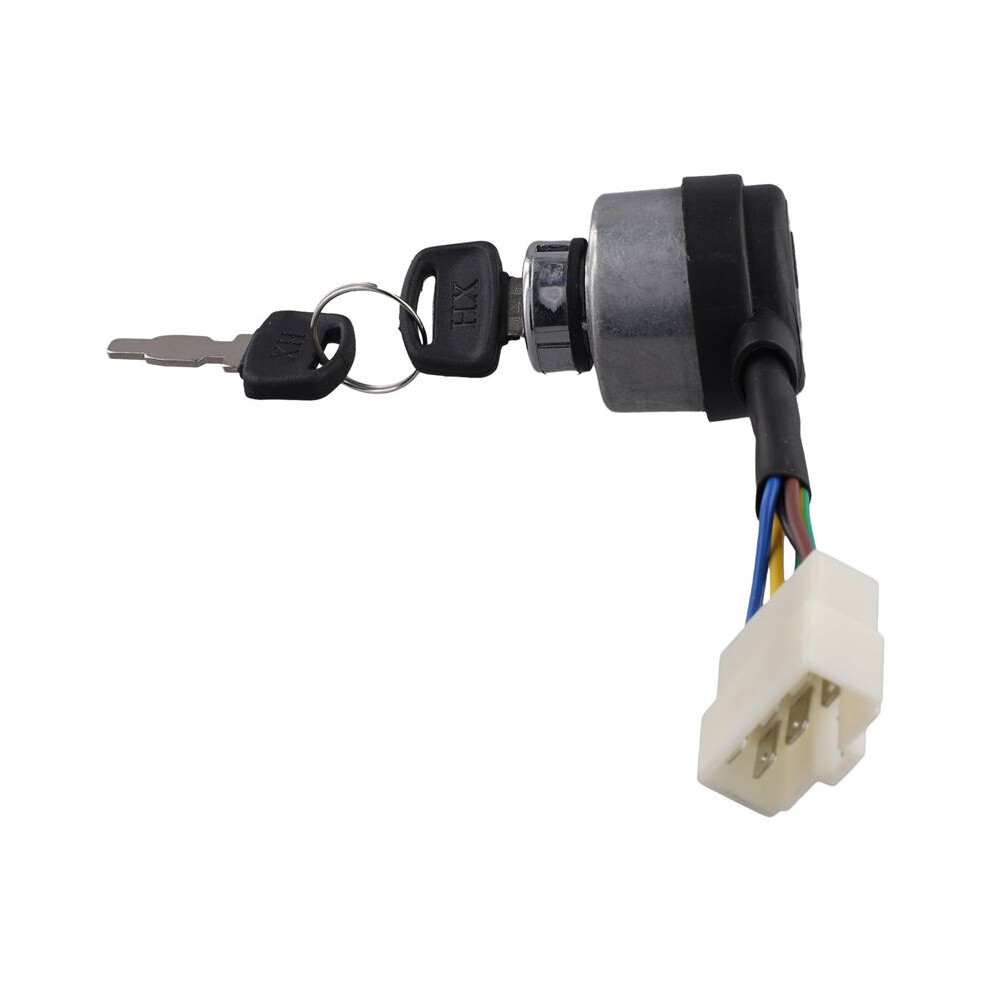 6-Wire Ignition Key Lock For 2-5Kw Gasoline Generators, Combination Start Fits Gas Generator 4711602654640