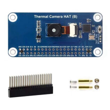 Thermal Camera HAT(B) Long-Wave IR Thermal Imaging Camera Module 40PIN GPIO 80x62 Pixels 90 Field of View Angle