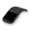 Portable Wireless Curved Touch Mouse Foldable Ultra-Thin Silent Ergonomic Computer Mouse for PC Laptops Black 2