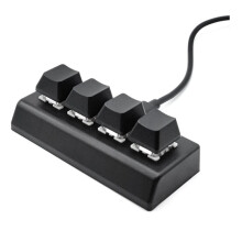 4key  Mechanical Keyboard One Click Full Selection Copy Paste Office Gaming Drawing  Keys Portable Keyboard A