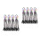 8Pièces Extensions Clips Queue Tressée Enfants Noires 5