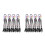 8Pièces Extensions Clips Queue Tressée Enfants Noires 8