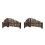 2Pièces Petite Clôture En Bambou Violet Décorative Pour Paysage Micro 3