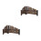 2Pièces Petite Clôture En Bambou Violet Décorative Pour Paysage Micro 4
