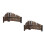 2Pièces Petite Clôture En Bambou Violet Décorative Pour Paysage Micro 7