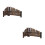 2Pièces Petite Clôture En Bambou Violet Décorative Pour Paysage Micro 8