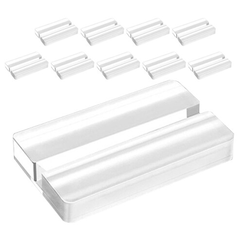 30Pièces Support De Cartes Transparent - Présentoir Table Polyvalent 2