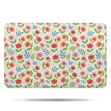 Dywanik łazienkowy Pioneer Flower Floral, antypoślizgowa mata z mikrofibry z gumowym spodem, miękka, 17" x 27", kompatybilna z podłogą łazienki