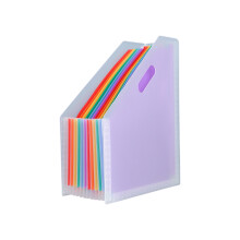 Eagróir Comhad Accordion 13 Phóca, Fillteán Deisce Ingearach Leathnaithe do Litir/A4, Comhoiriúnach le Deasca Oifige