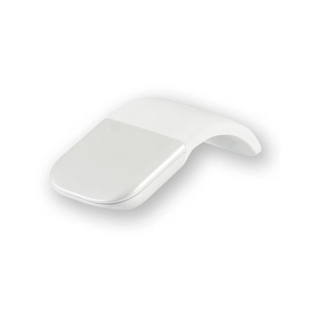 Portable Wireless Curved Touch Mouse Foldable Ultra-Thin Silent Ergonomic Computer Mouse For Pc Laptops White 4713632080130