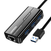 UGREEN USB3.0 Ethernet-Adapter 1000 Mbps USB RJ45 USB HUB voor Laptop Windows Ethernet HUB USB Lan-Netwerkkaart
