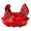 Chicken-Shaped Glass Candy Bowl with Lid 1