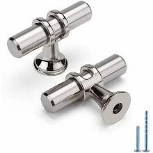 Maniglie per mobili in nichel spazzolato da 128 mm (5"), confezione da 10