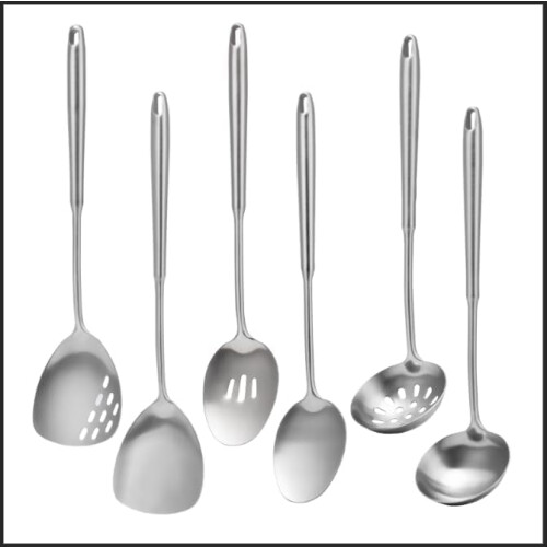 6-Piece Stainless Steel Kitchen Utensils Set