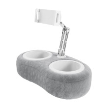 Tablet Stand with Pillow Tablet Holder Aluminum Alloy Rotating Heightening Lazy Stand for Phones Live Broadcast Home C