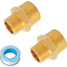 Redukcia s vnútorným šesťhranom 3/4" NPT x 1/2", adaptér na mosadzné potrubné spojky (2 ks), kompatibilný so štandardnými závitmi NPT