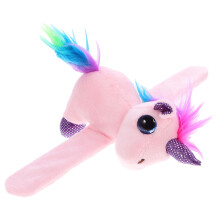 Bracelet à pression licorne en peluche pour enfant