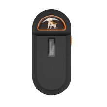 134.2KHz RFID Reader Pet Microchip Scanner Portable Animal Chip Reader for Animal ID Number Identification Black