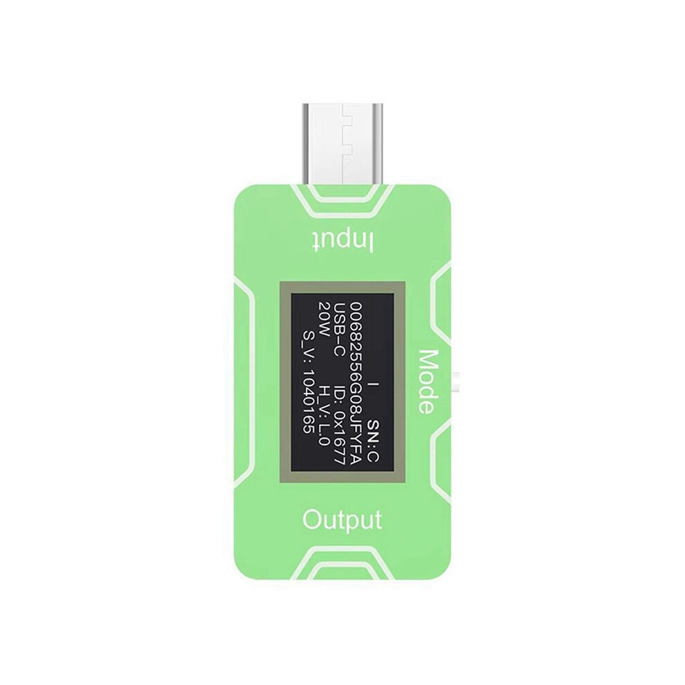 Jcid Ct02 Pd/Qc Fast Charging Charger Detector Usb-C Power Supply Tester For Measuring Voltage, Power And Current 4711695833489